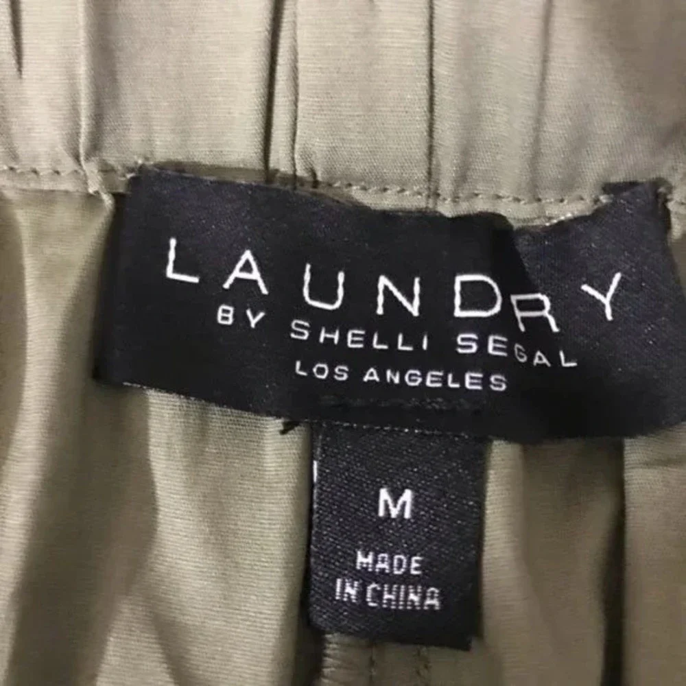 Laundry by Shelli Segal Olive Green Pleated Lace Up Skorts‎ - Women's